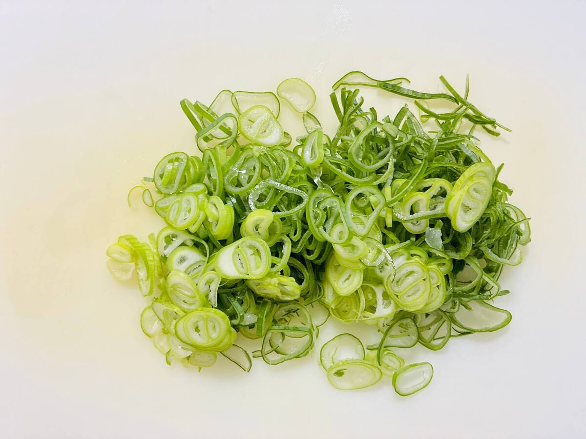 ねぎの青い部分のチヂミ風