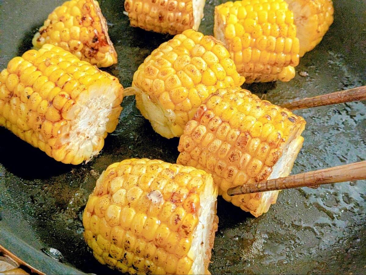 焦がしバター醤油とうもろこし