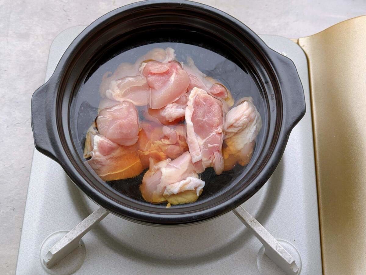 野﨑洋光さん「水から煮るあっさり鍋」のレシピ