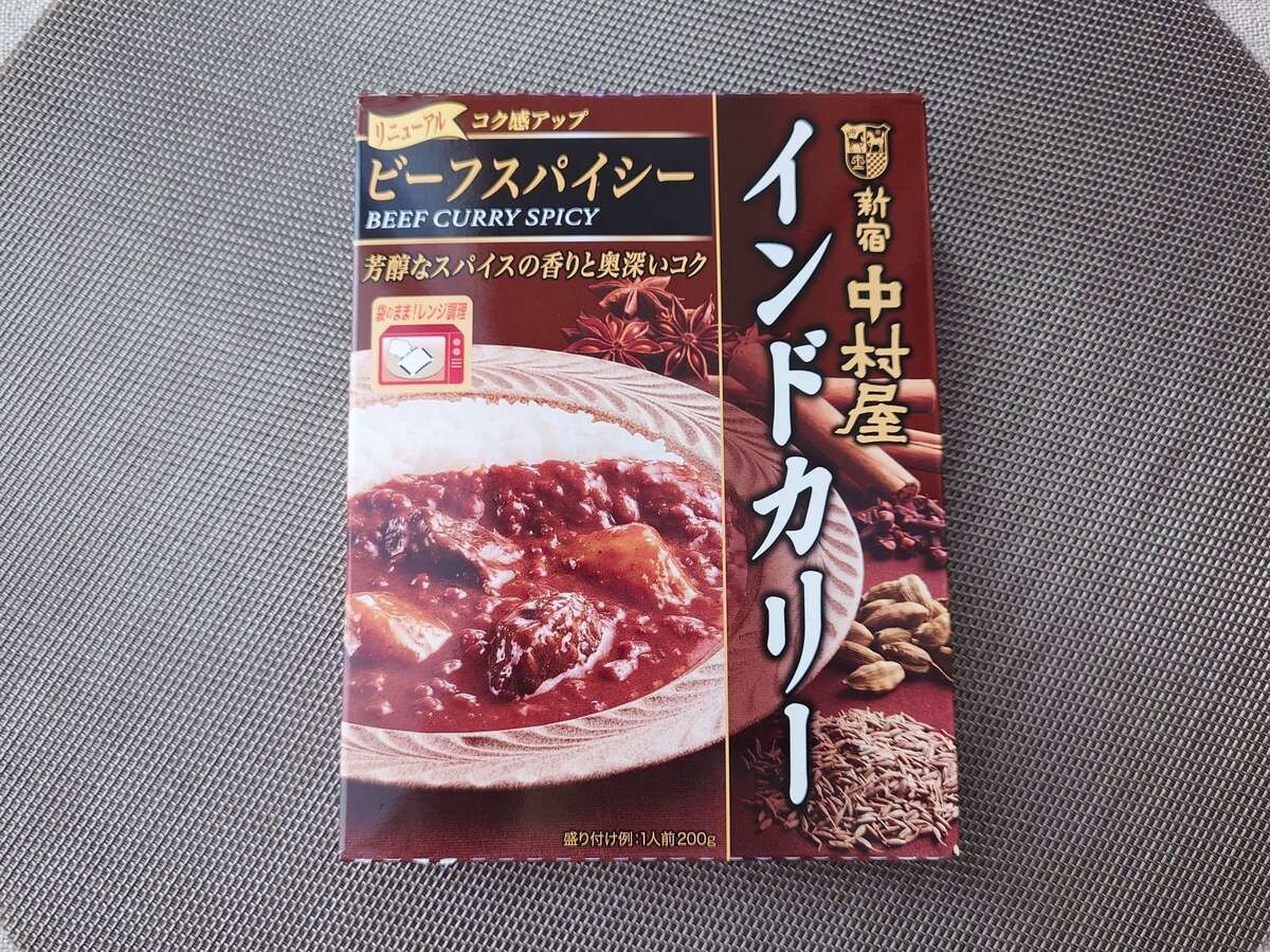 【1位】新宿中村屋「インドカリー濃厚ビーフ」