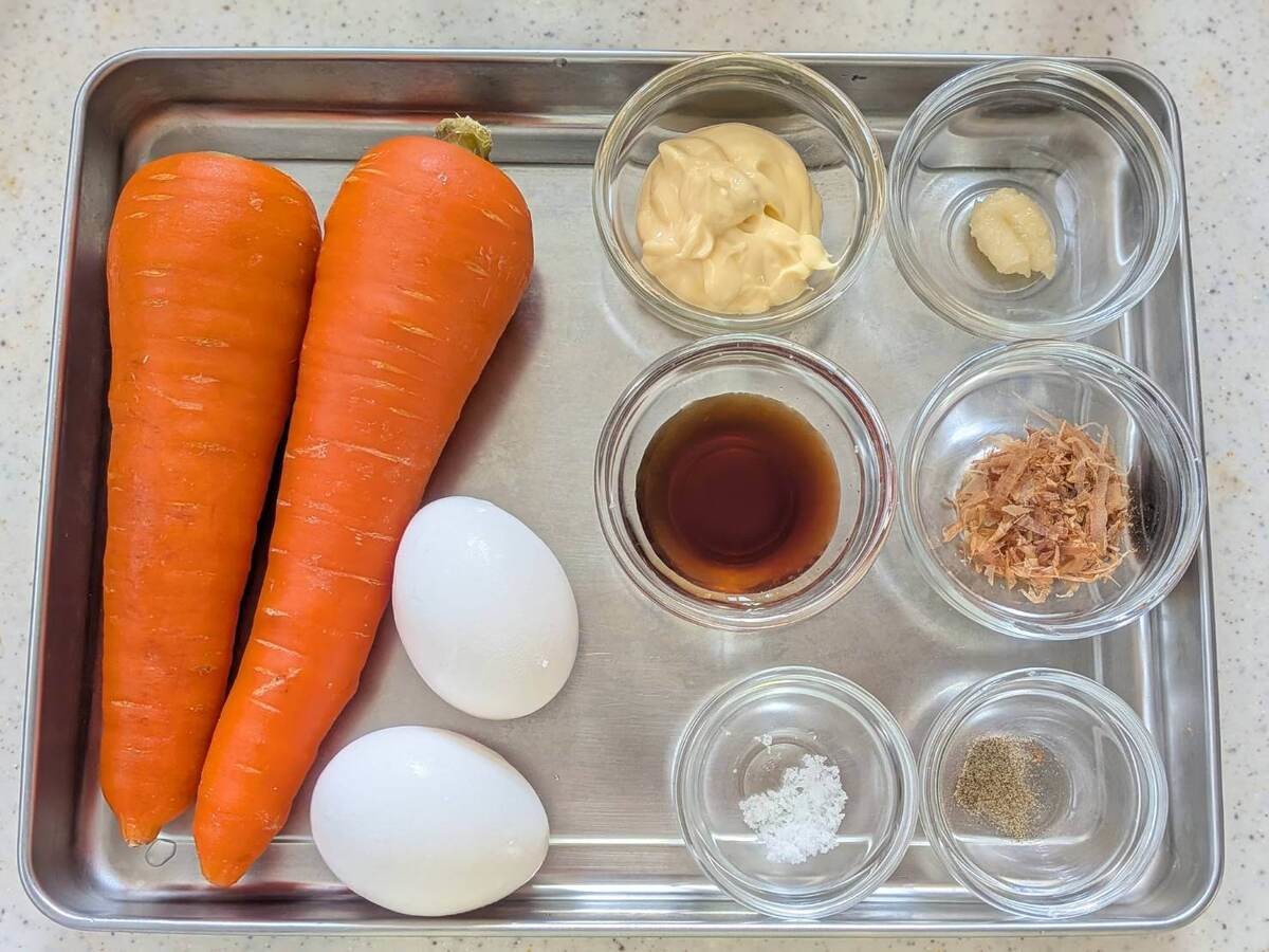 包丁もまな板も鍋も不要！レンチンで作るにんたまサラダ