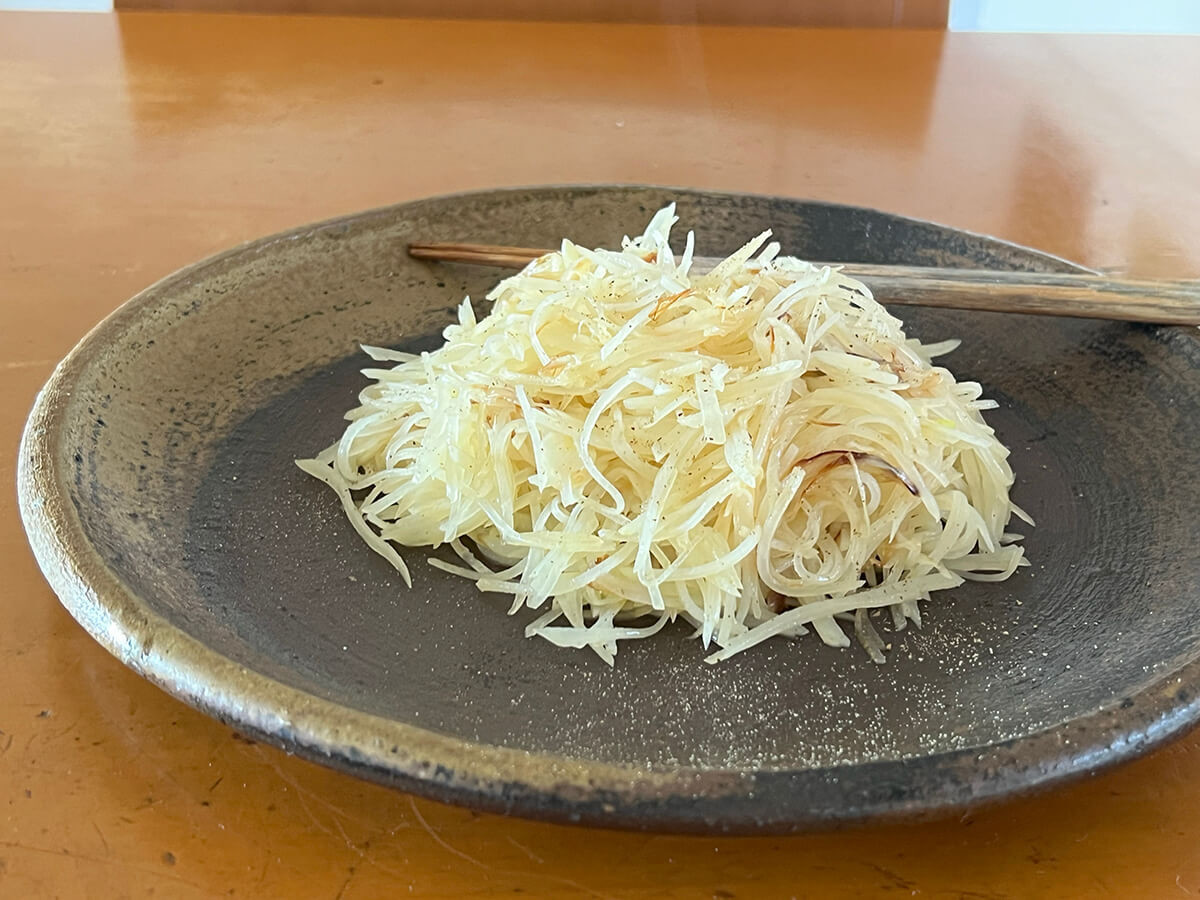じゃがいものシャキシャキ中華炒め