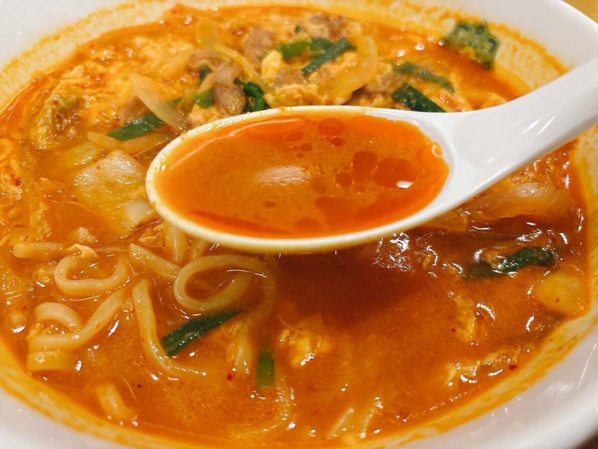 日高屋「チゲ味噌ラーメン」