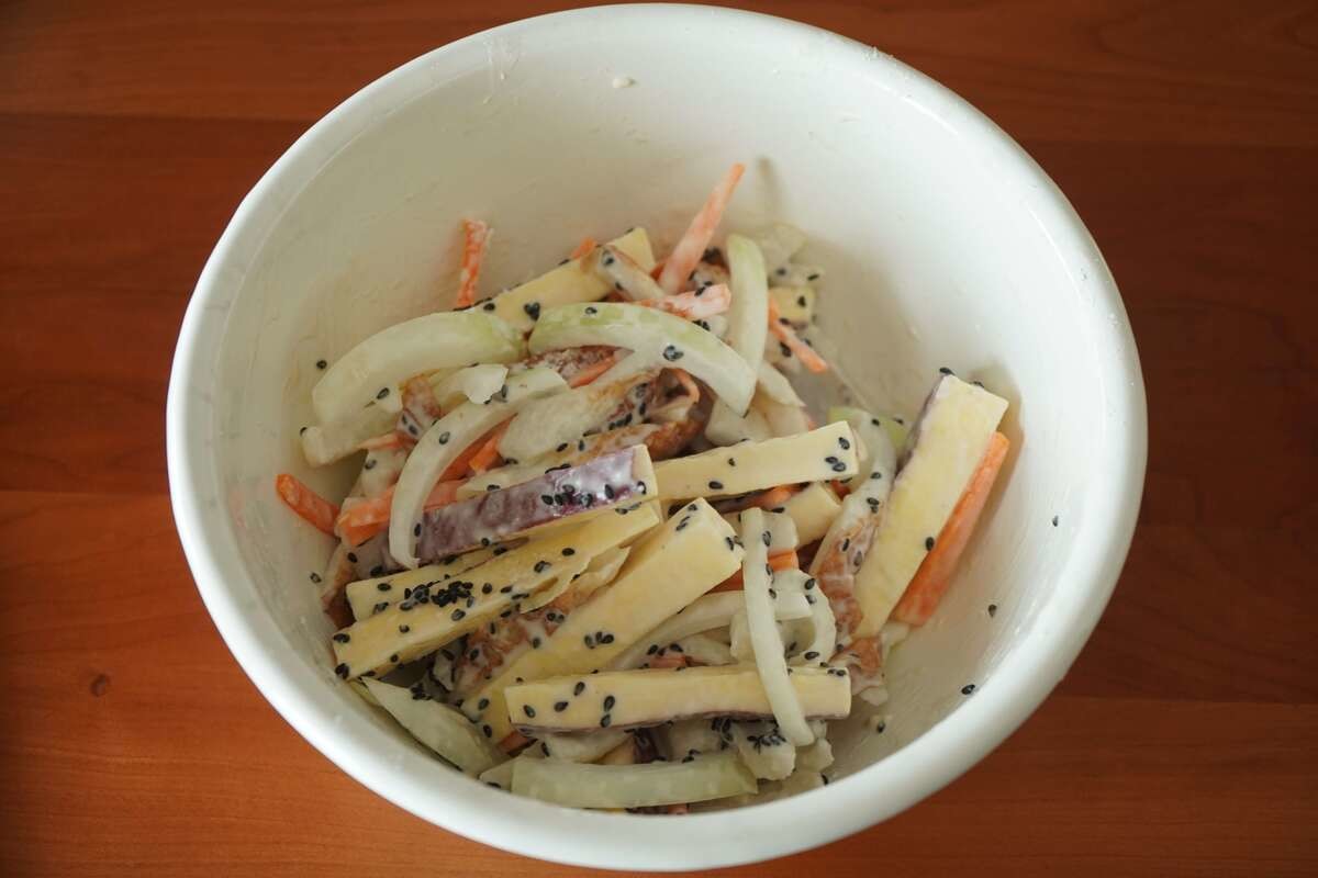 今井亮さん「さつま芋とちくわのかき揚げ」