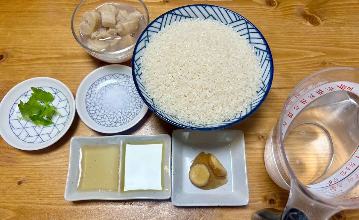 村野明子さん「ホタテの炊き込みごはん」