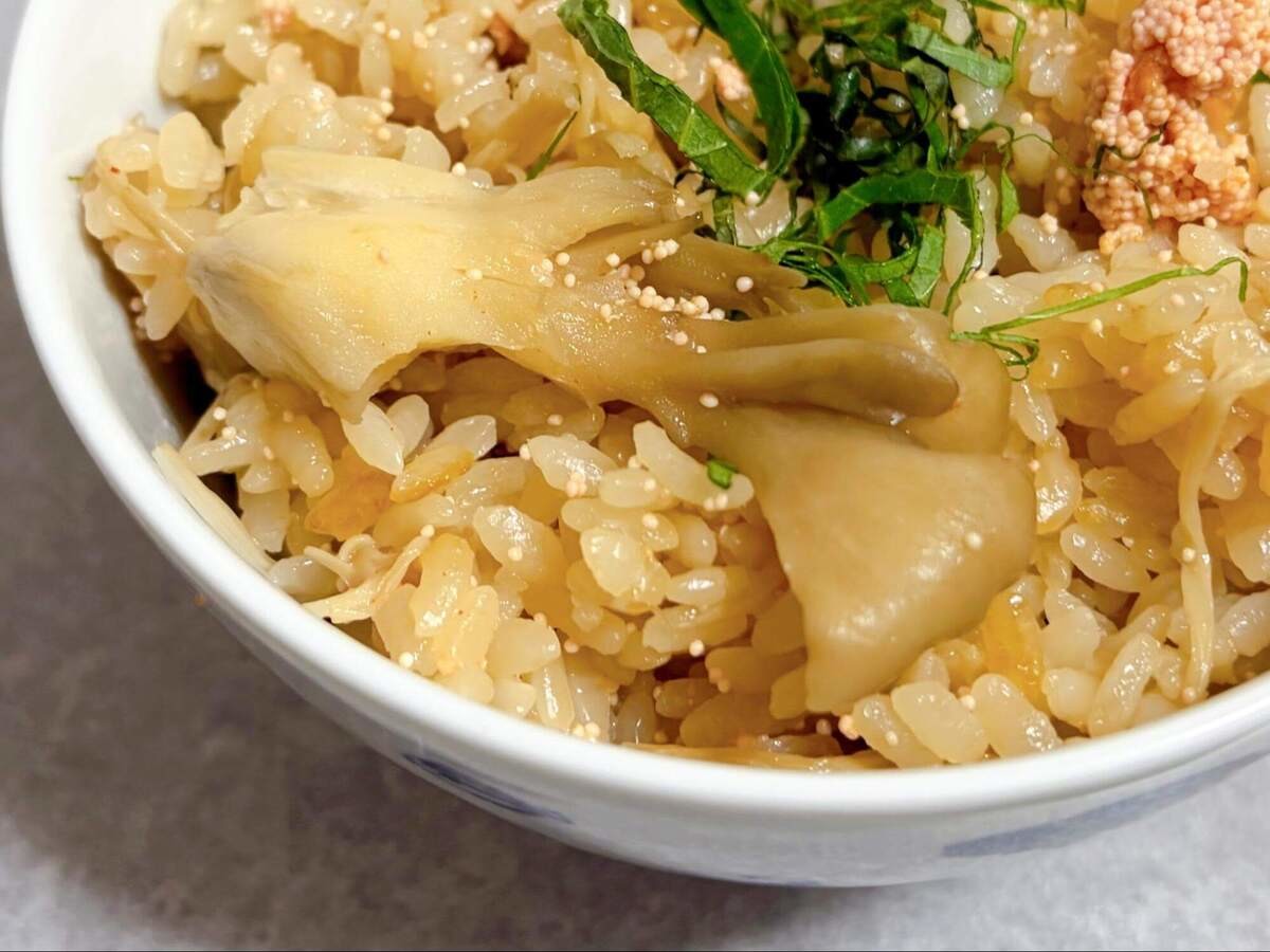 明太きのこ炊き込み御飯