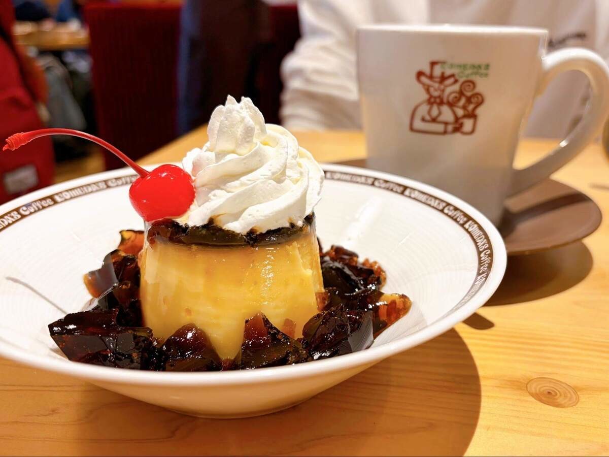 思わず頼みたくなる！古き良き喫茶店風プリン