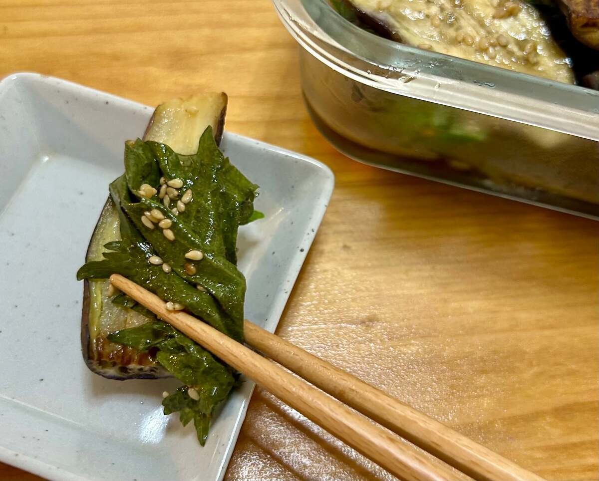 ナスのしそ浸し