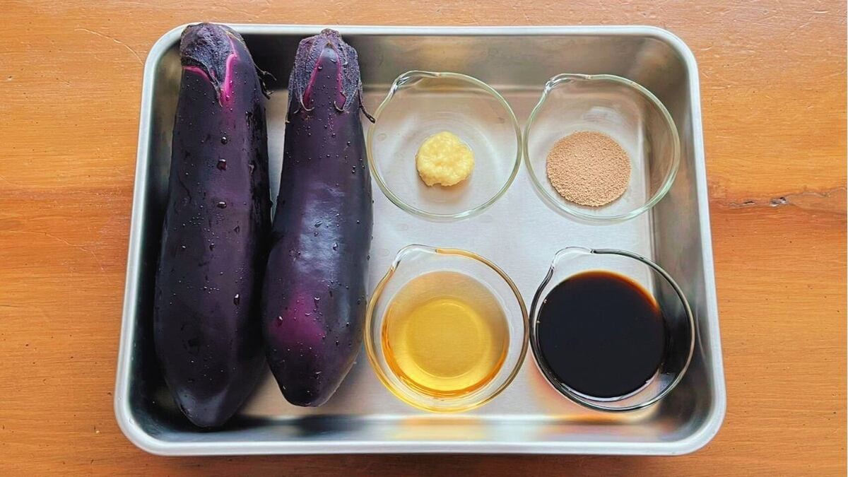 爆速ナスの煮浸し風