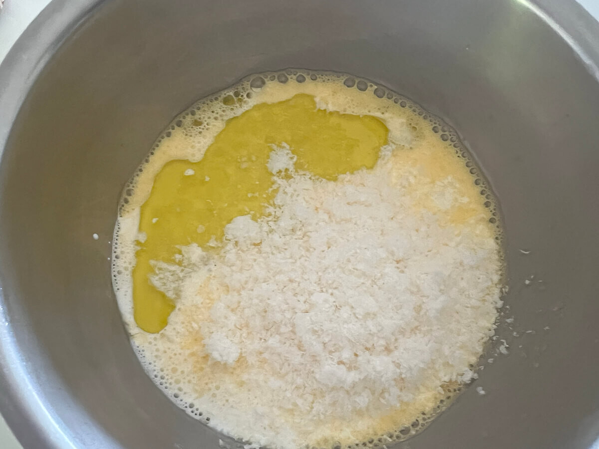 アスパラと焼そばのキッシュ風