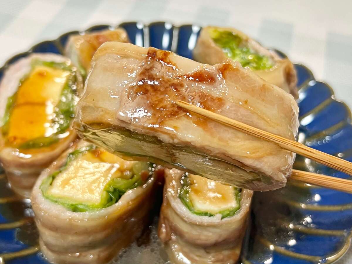タサン志麻さん「厚揚げとキャベツの豚巻き」のレシピ