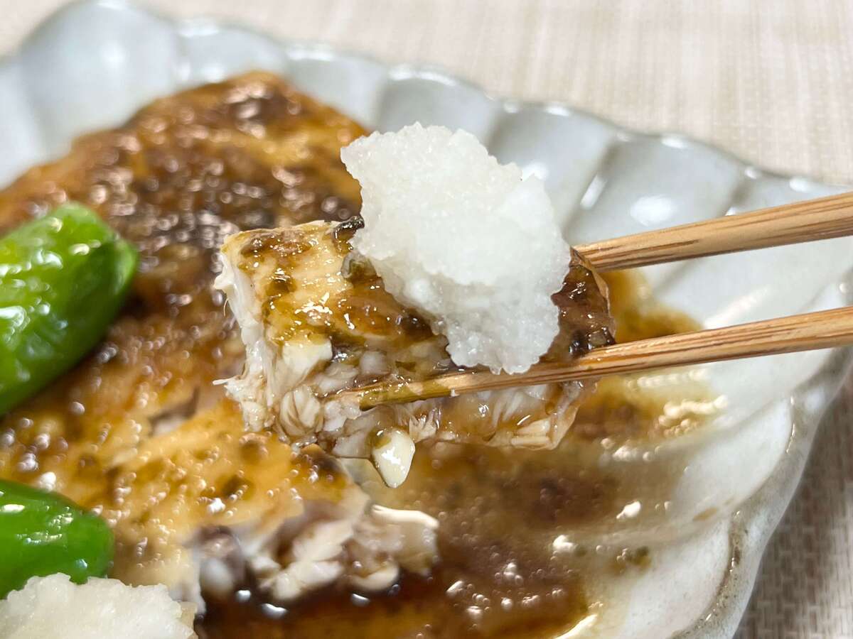 カジキの照り焼き みぞれ添え