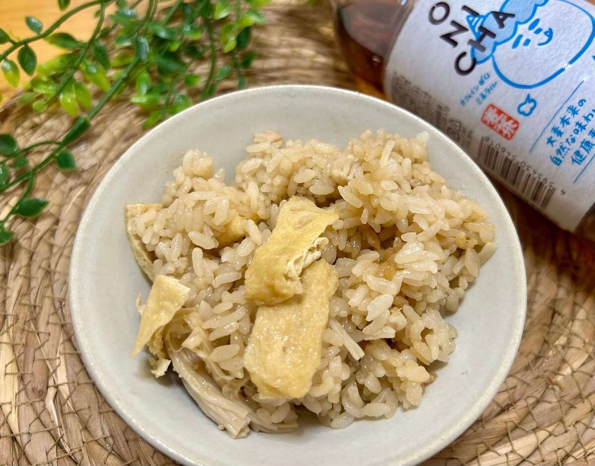 「麦茶の炊き込みご飯」のレシピ