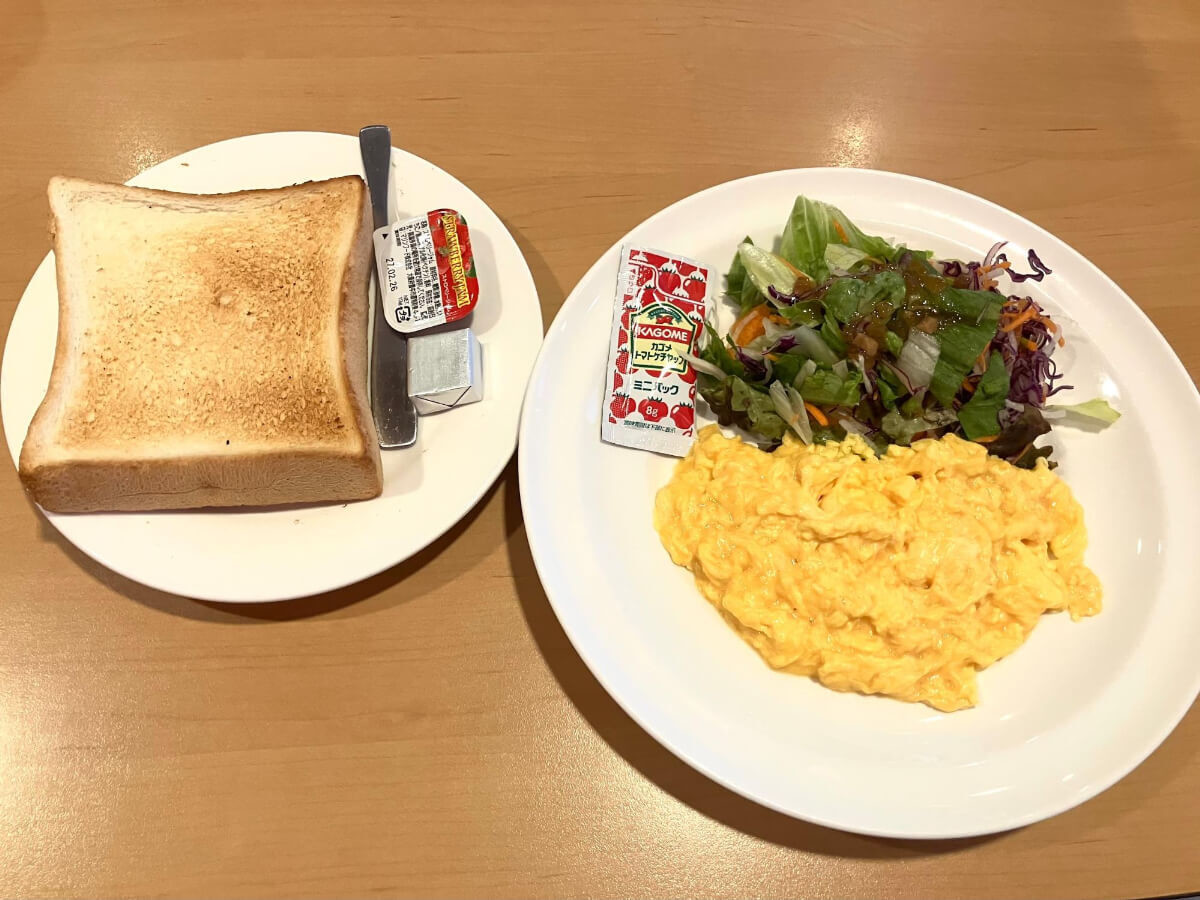 ガストのモーニングセット詳細