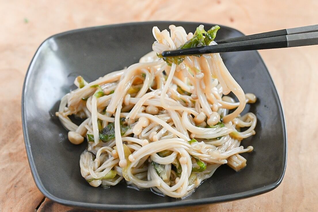 えのきのしょうがめんつゆ漬け