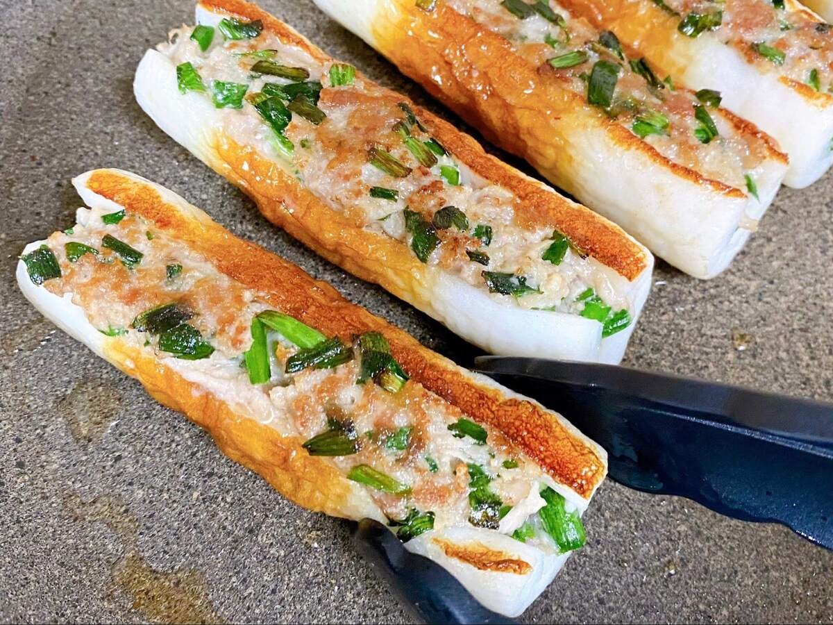 ミツカン公式「包まない!ちくわ餃子」のレシピ