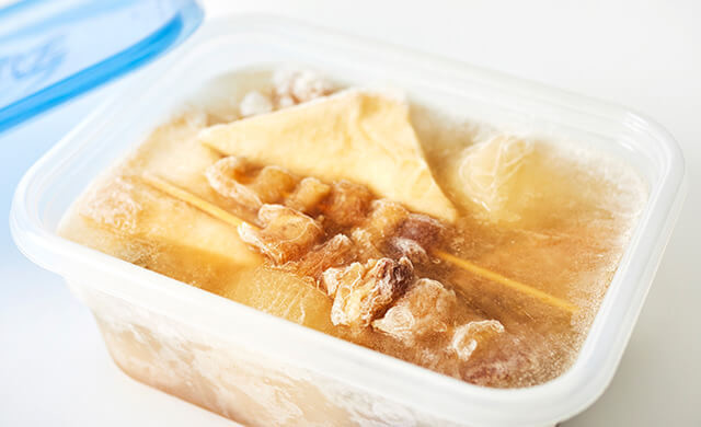 人気のおでんの具10種類を冷凍してみた！