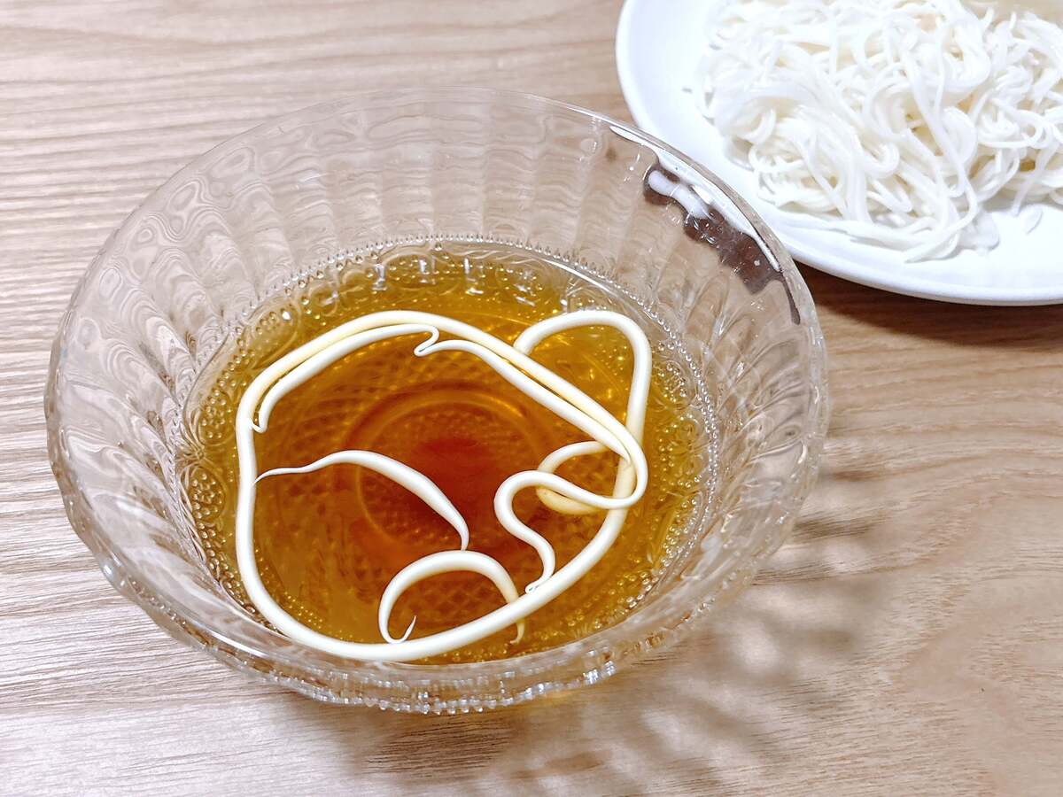 瀬戸朝香さん「そうめん×めんつゆ×マヨネーズ」