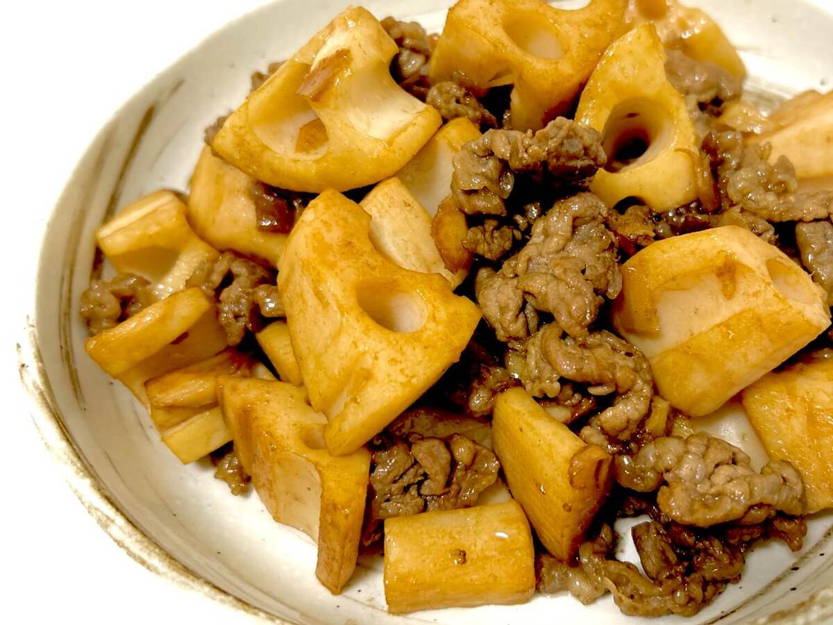 栗原はるみさん「豚肉とれんこんの炒め煮」