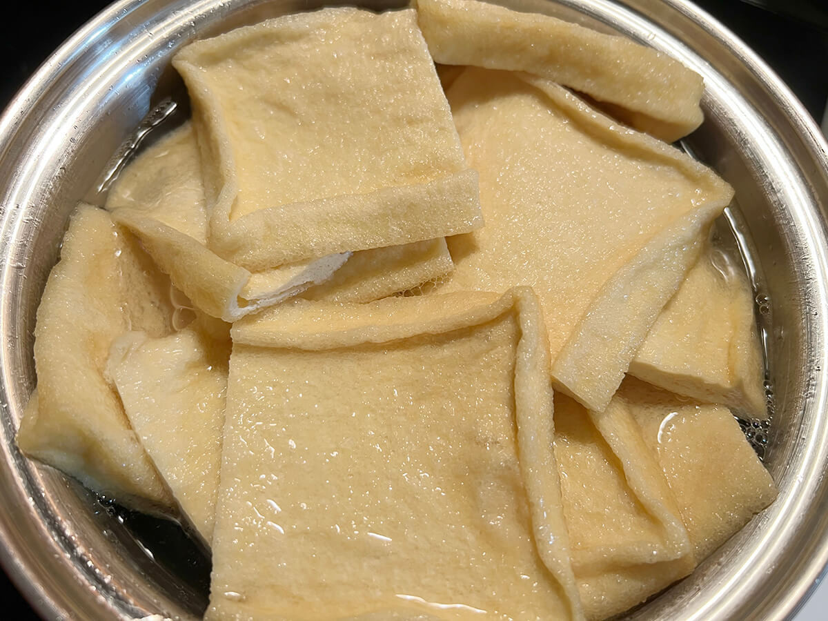 油揚げの炊いたん