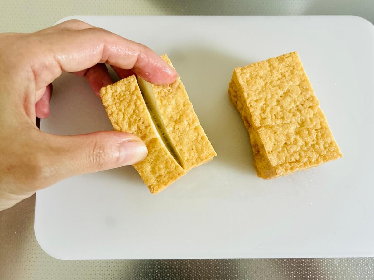 厚揚げホットドッグ