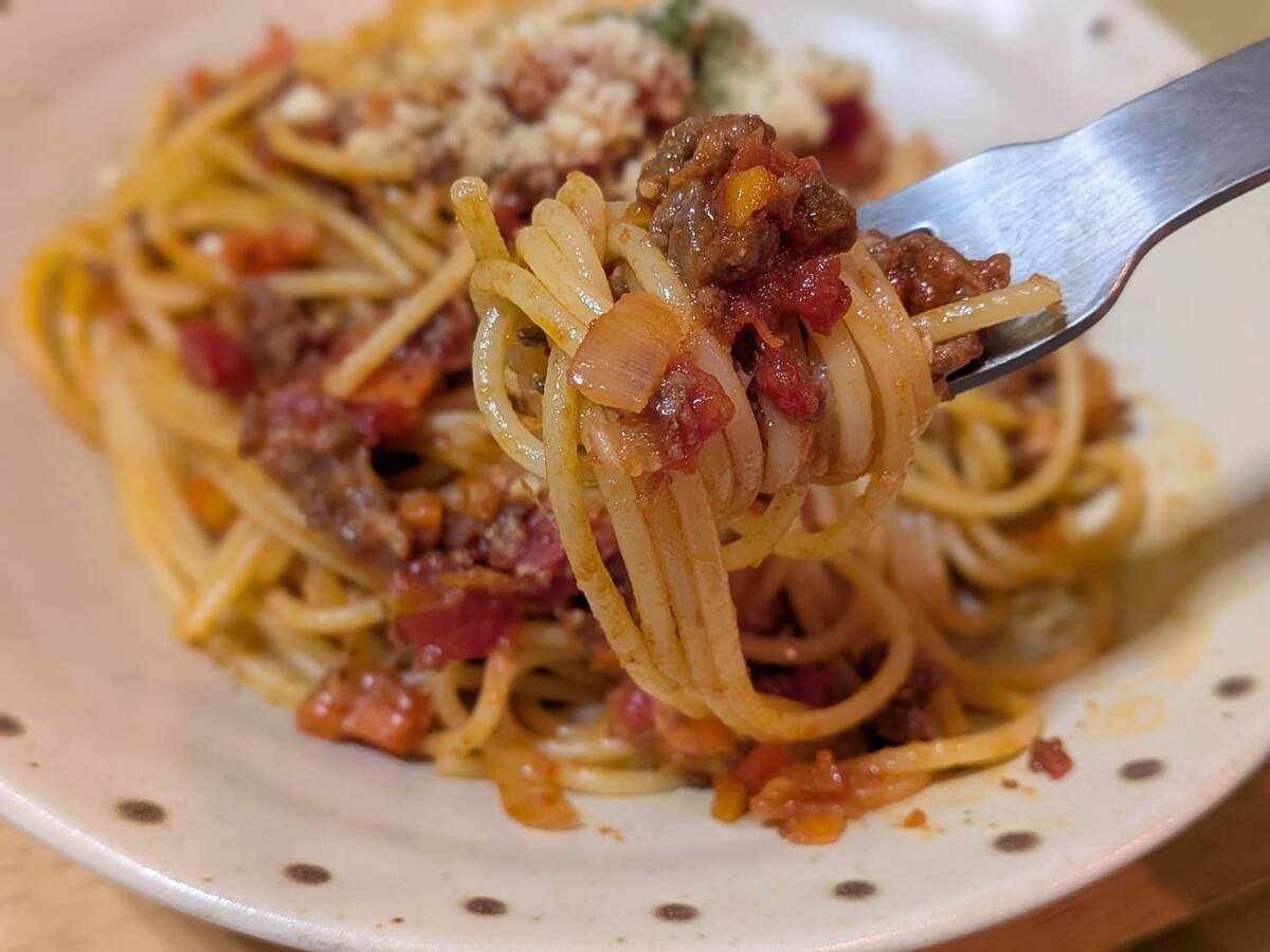 植竹隆政さん「ミートソーススパゲティ」