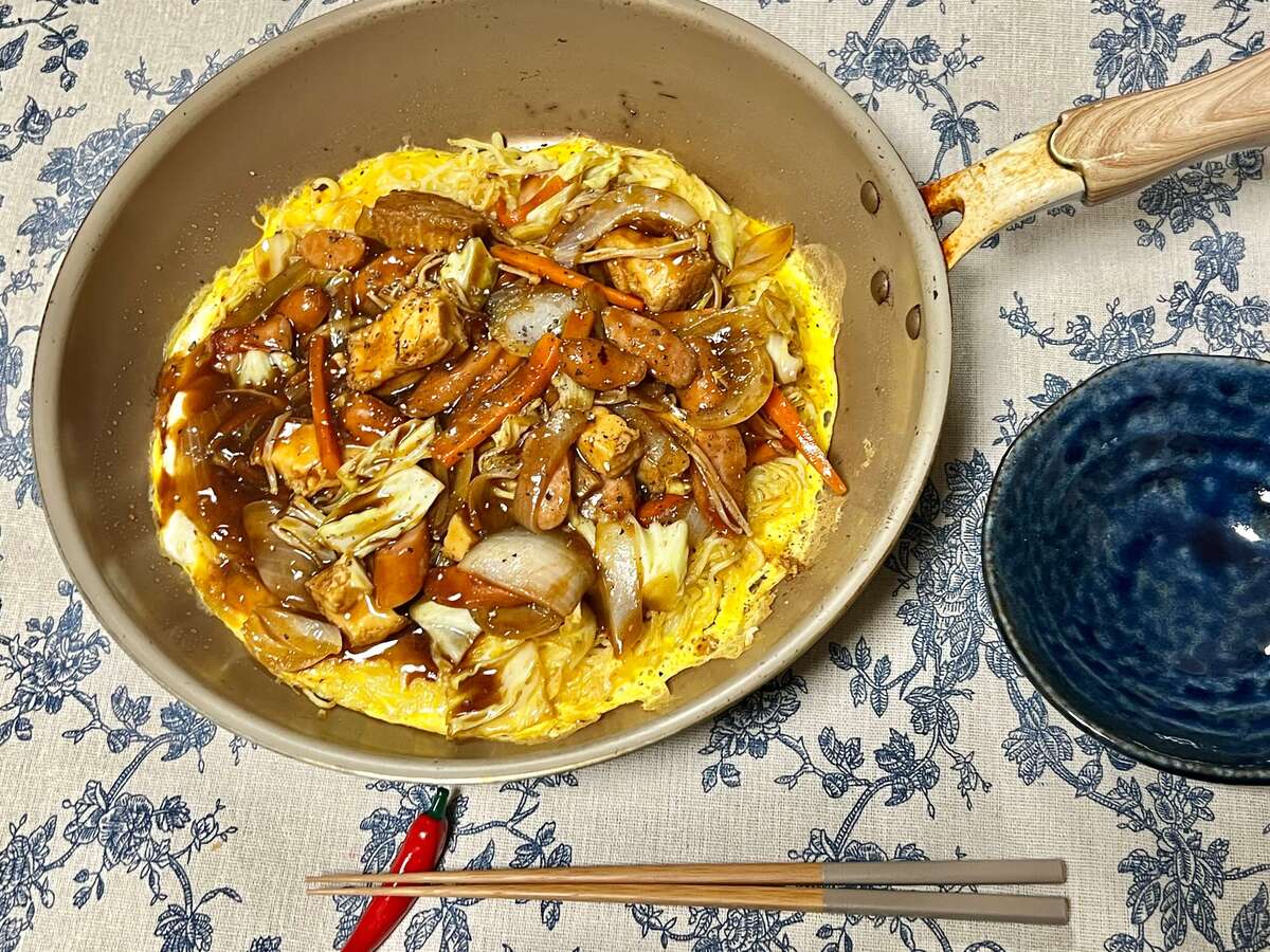 「卵とじあんかけ焼きそば」