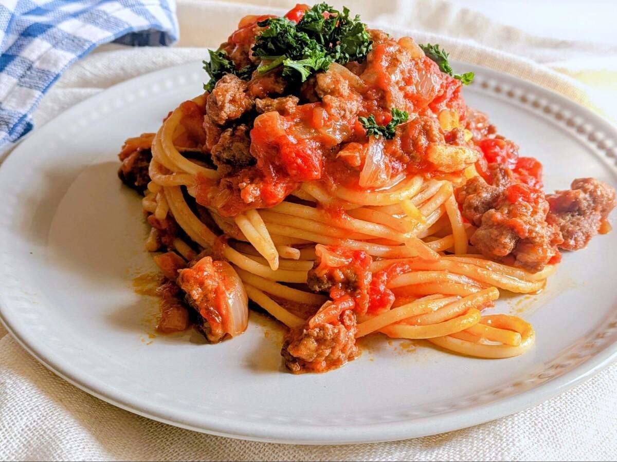 鈴木弥平さん「ミートソーススパゲッティ」