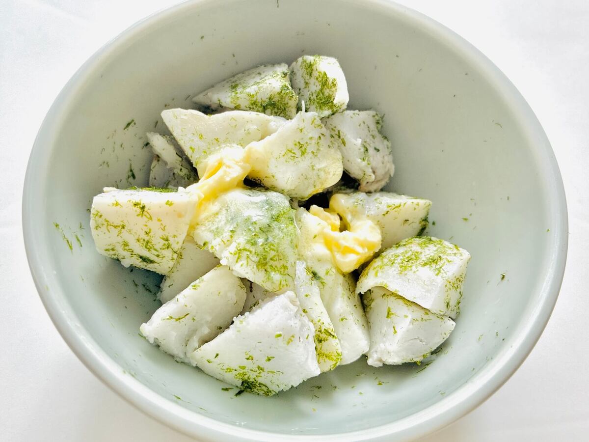 「里芋の青のりバター」のレシピ