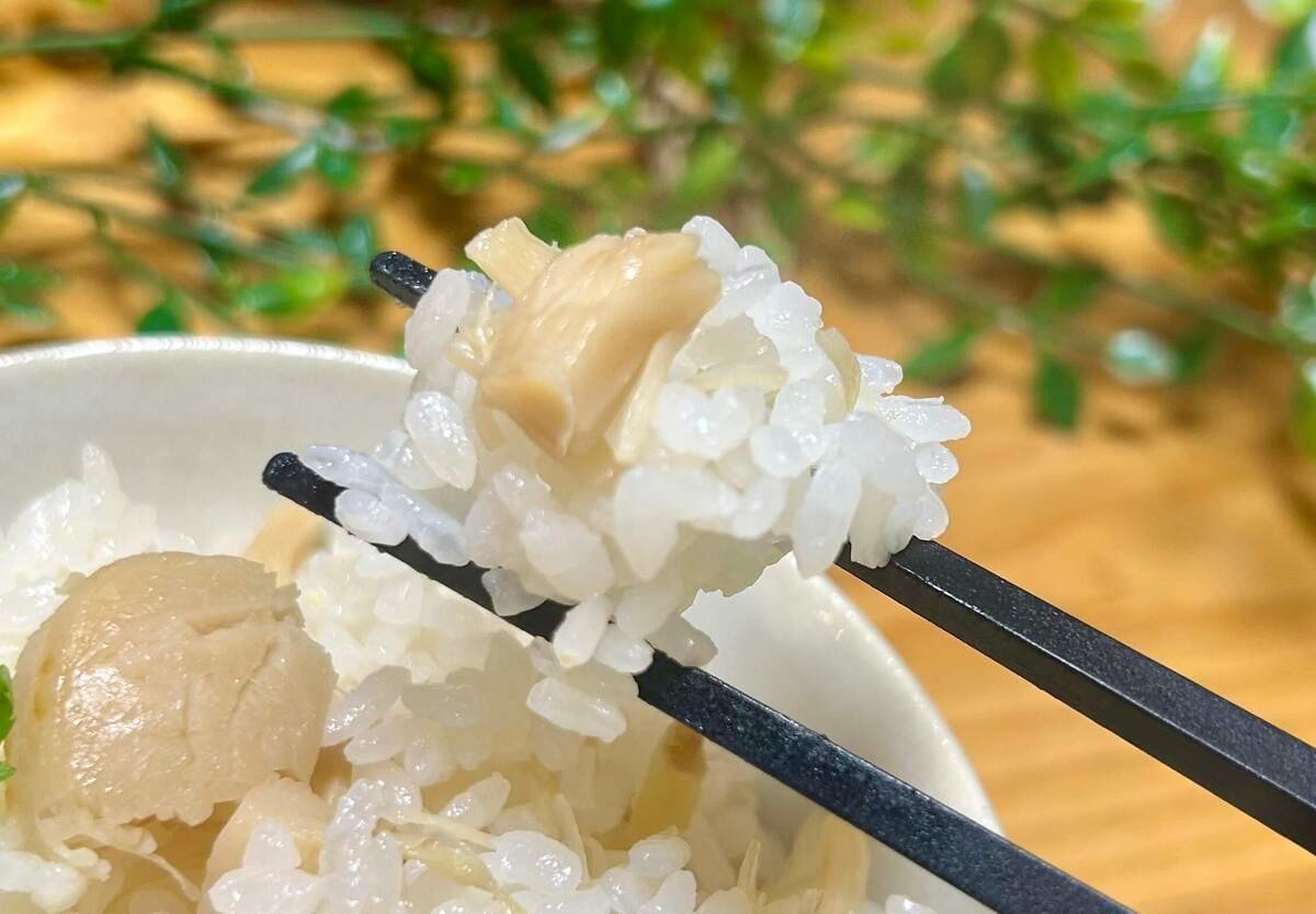 村野明子さん「ホタテの炊き込みごはん」