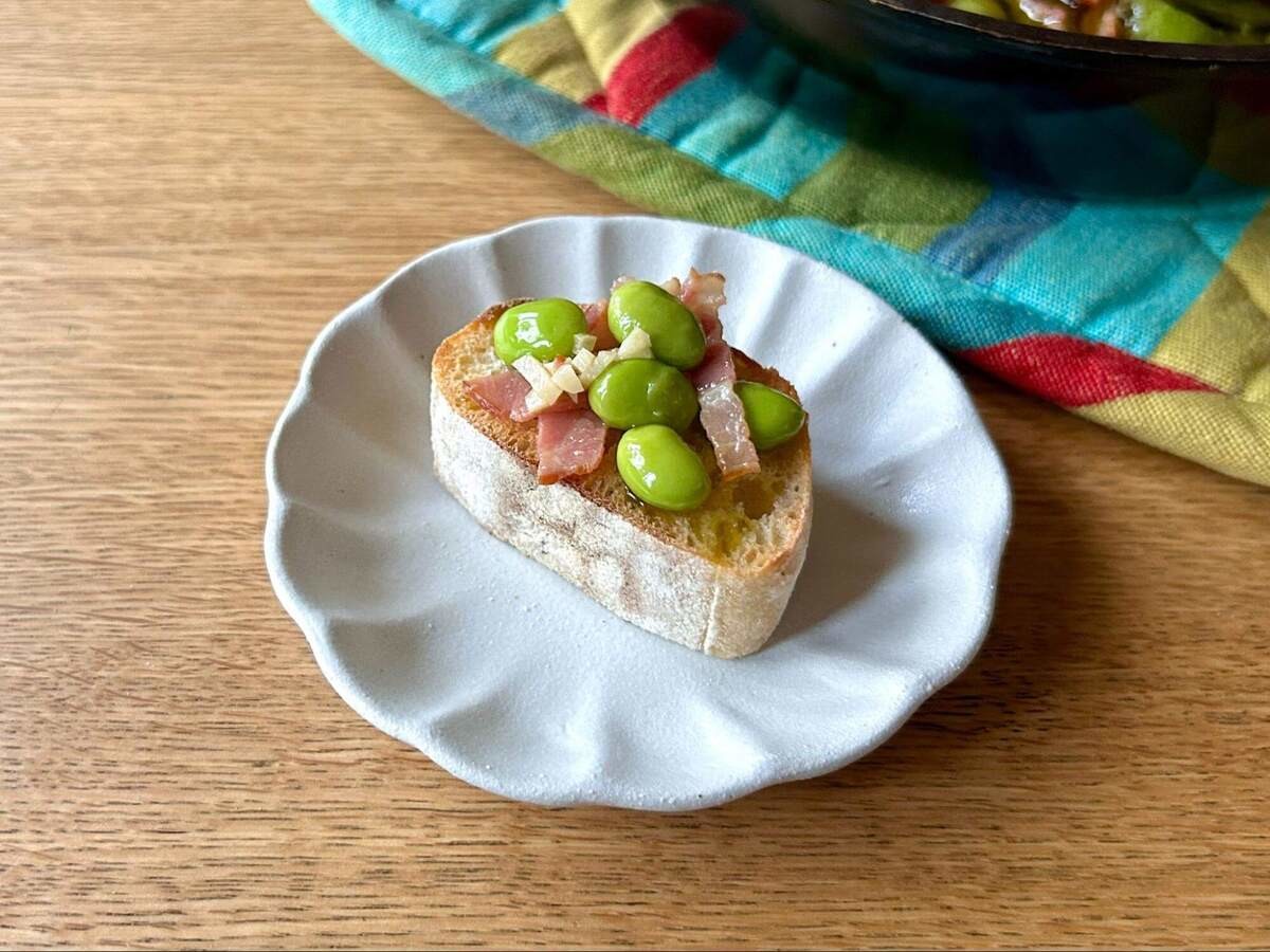 相葉マナブ「枝豆のさやごとアヒージョ」