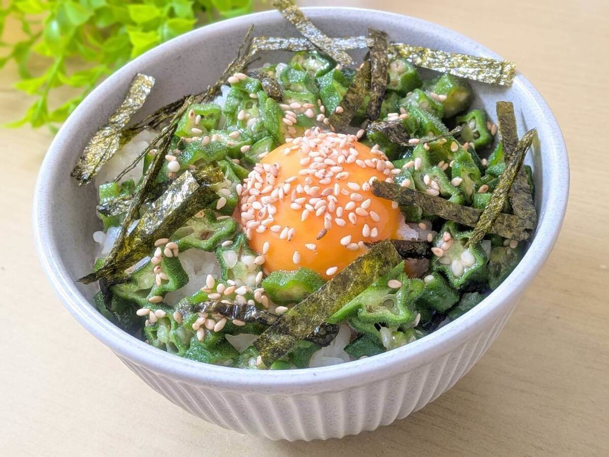 「オクラの塩ユッケ風」のレシピ
