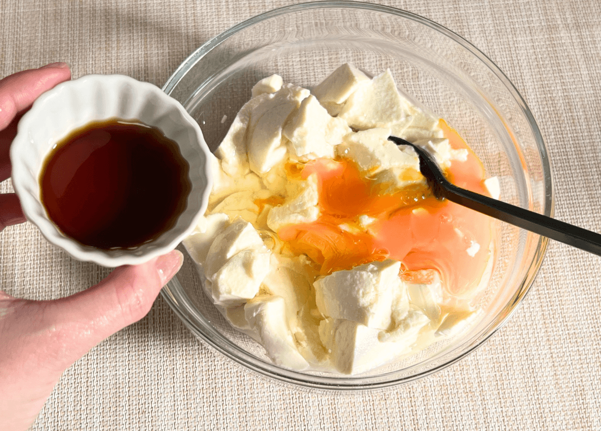 「卵と豆腐のふわふわ中華風」