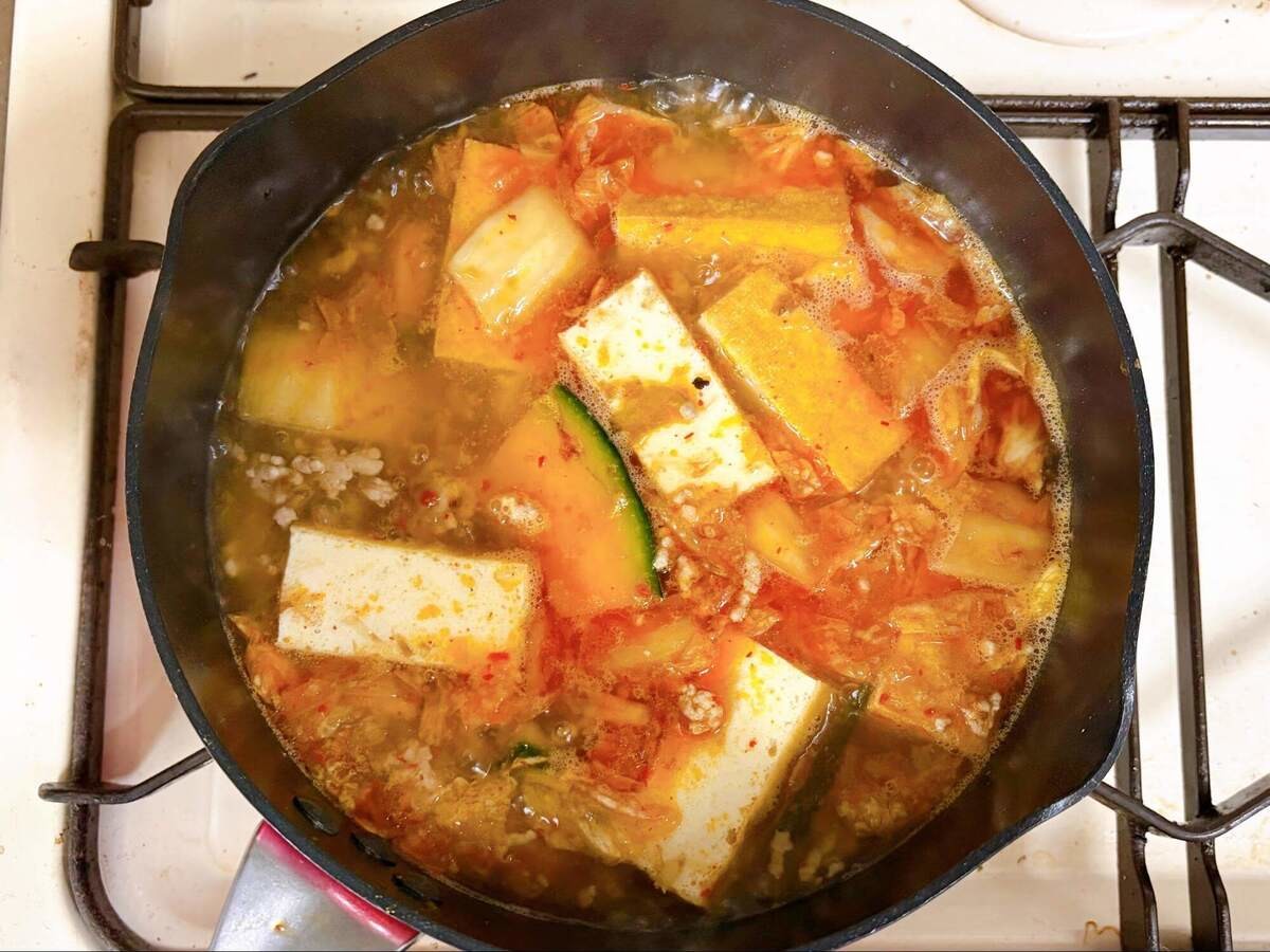 ヤマキ公式「かぼちゃと厚揚げのピリ辛味噌汁」