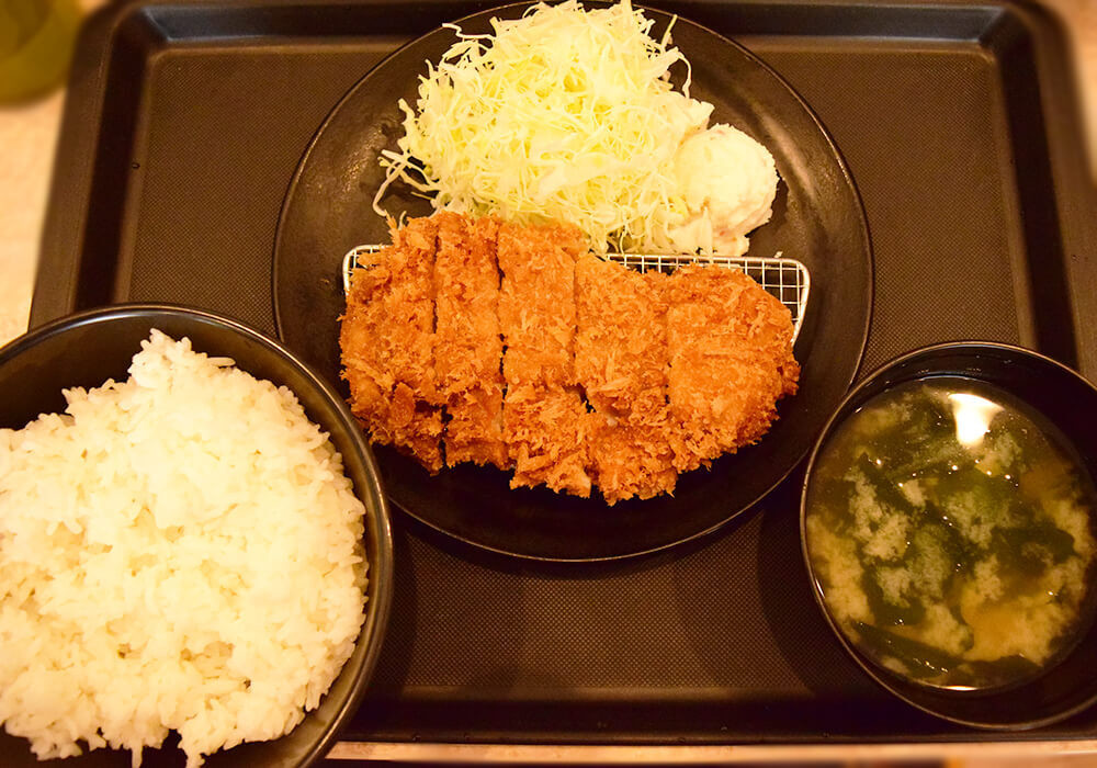 松のや「得朝ロースかつ定食（小鉢無し）」