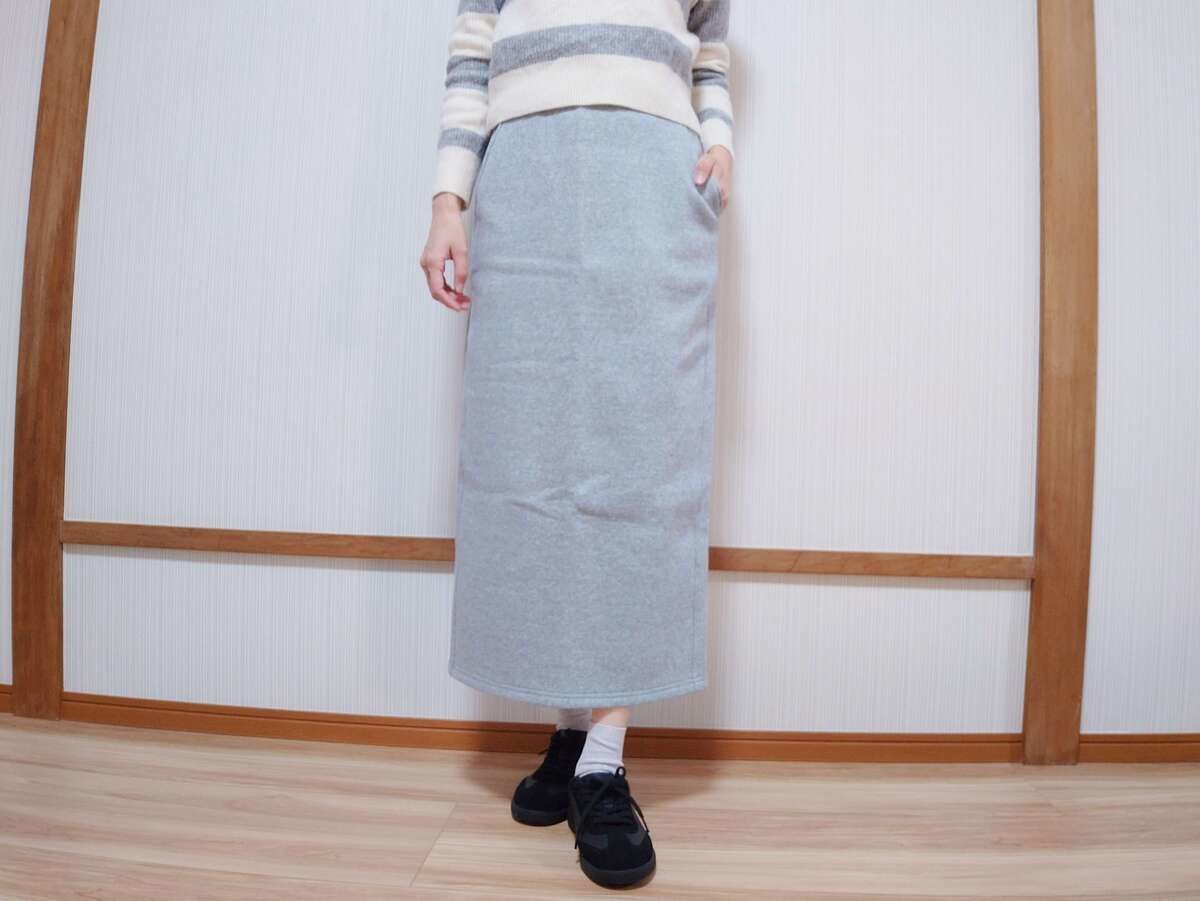 「ヘビーウェイトスウェットナロースカート」