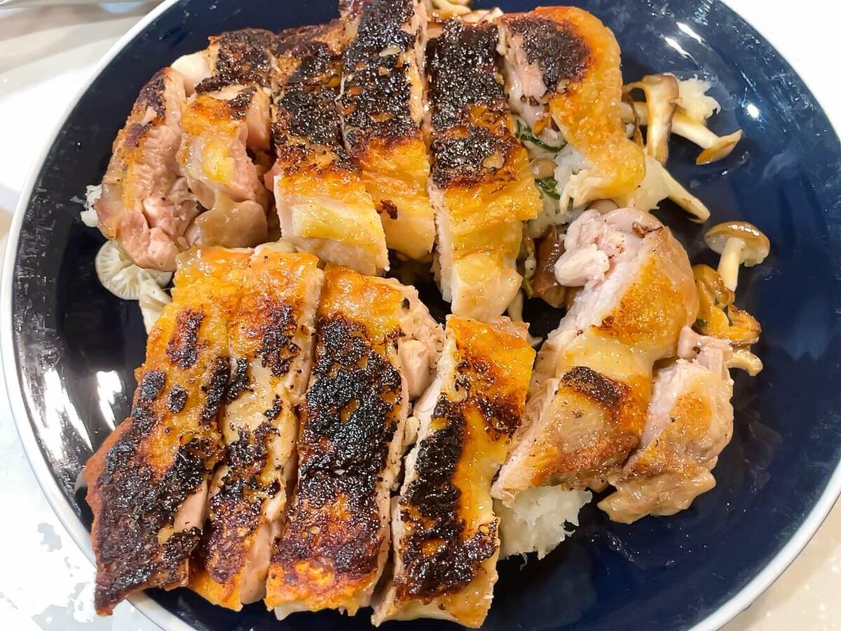 鶏の洋風おろしソース