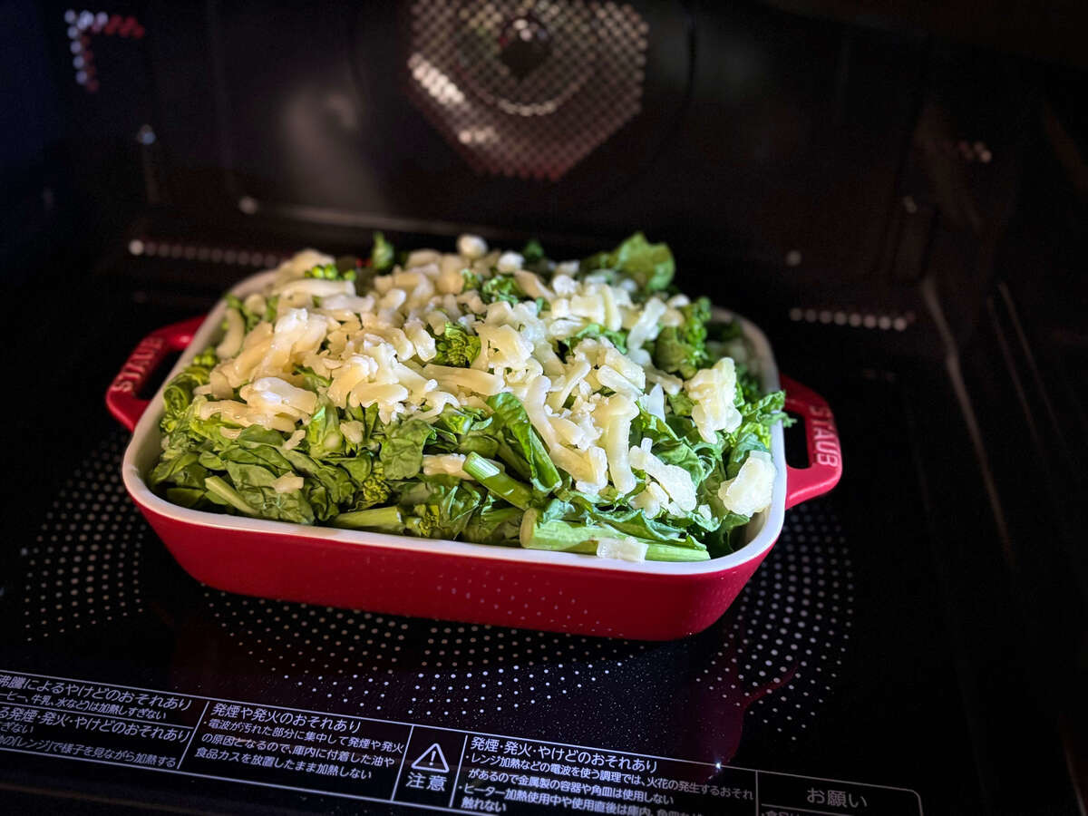 菜の花のチーズ焼き