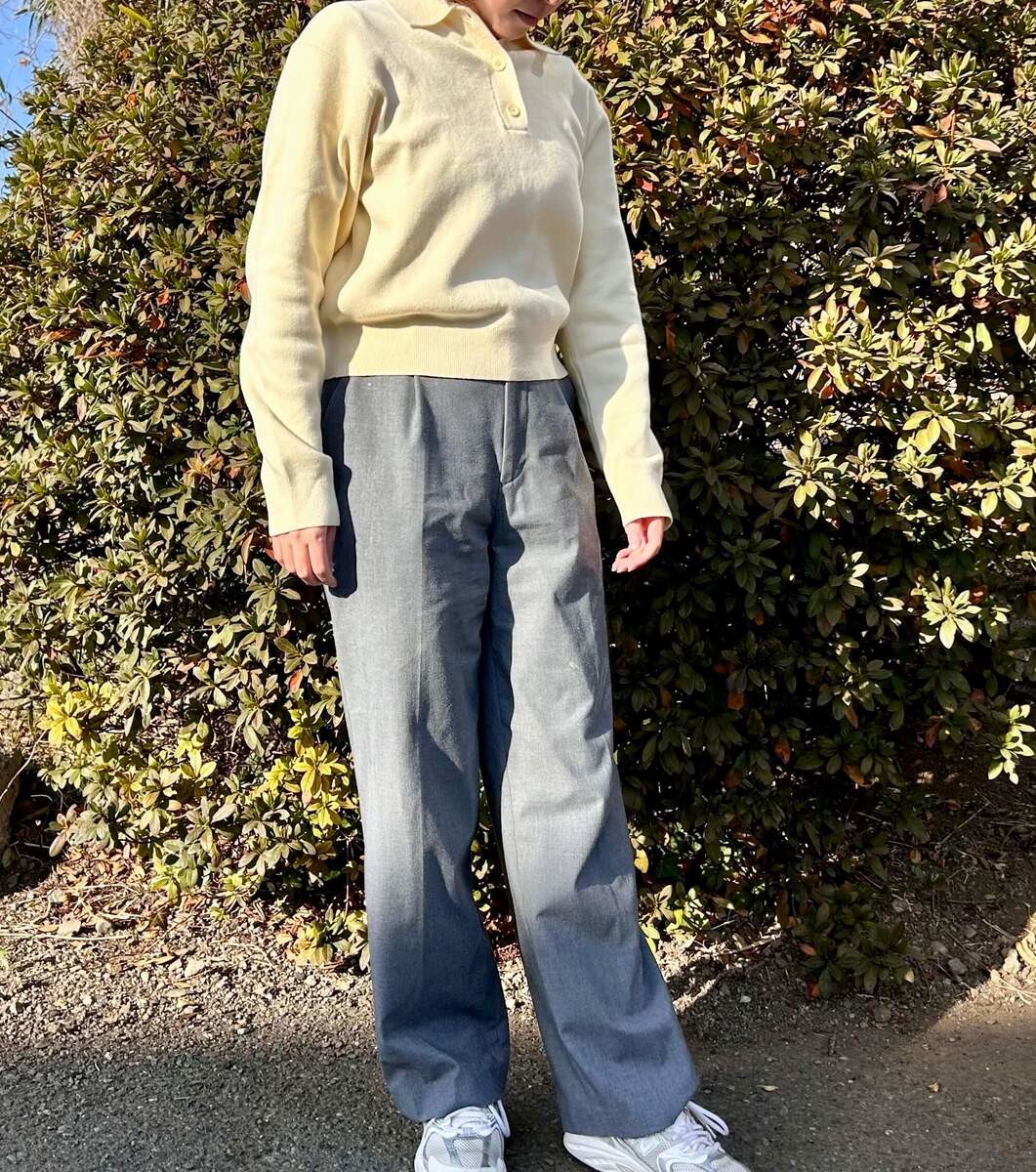 スムースコットンポロセーター