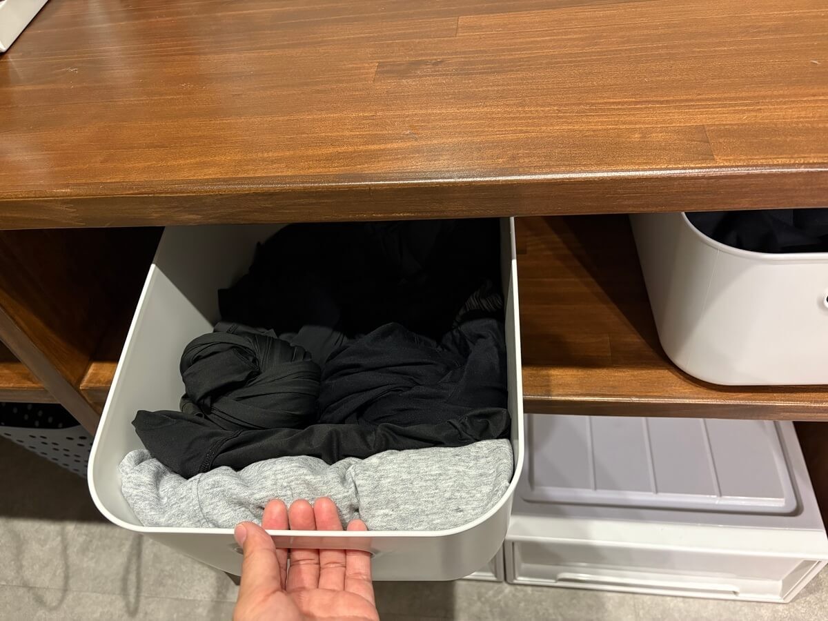 無印の収納と言えば!やわらかポリエチレンケース