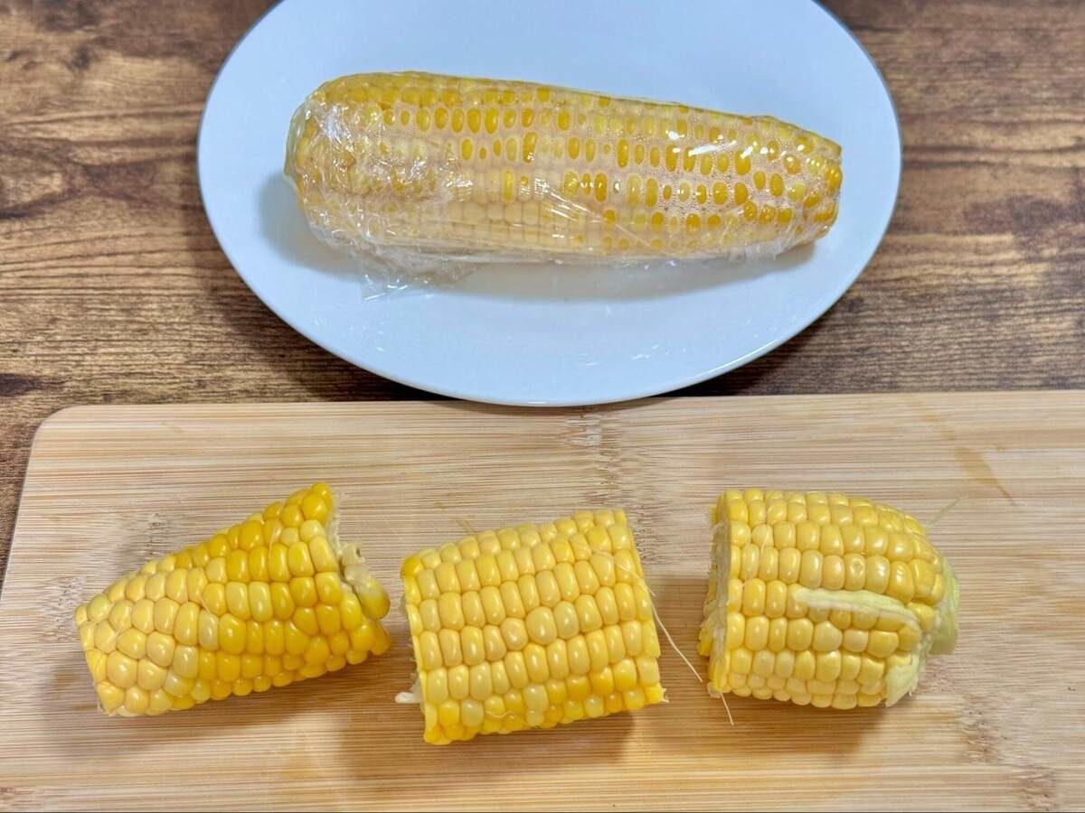 とうもろこしのしぼ生ステーキ