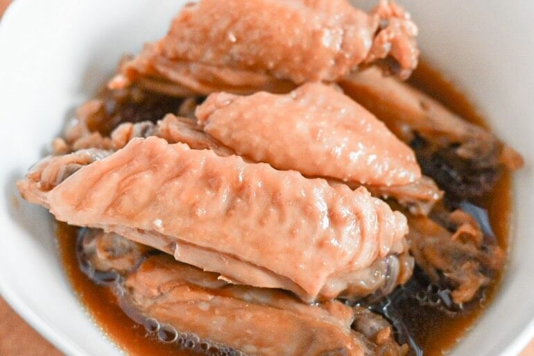 鶏手羽中のさっぱり煮