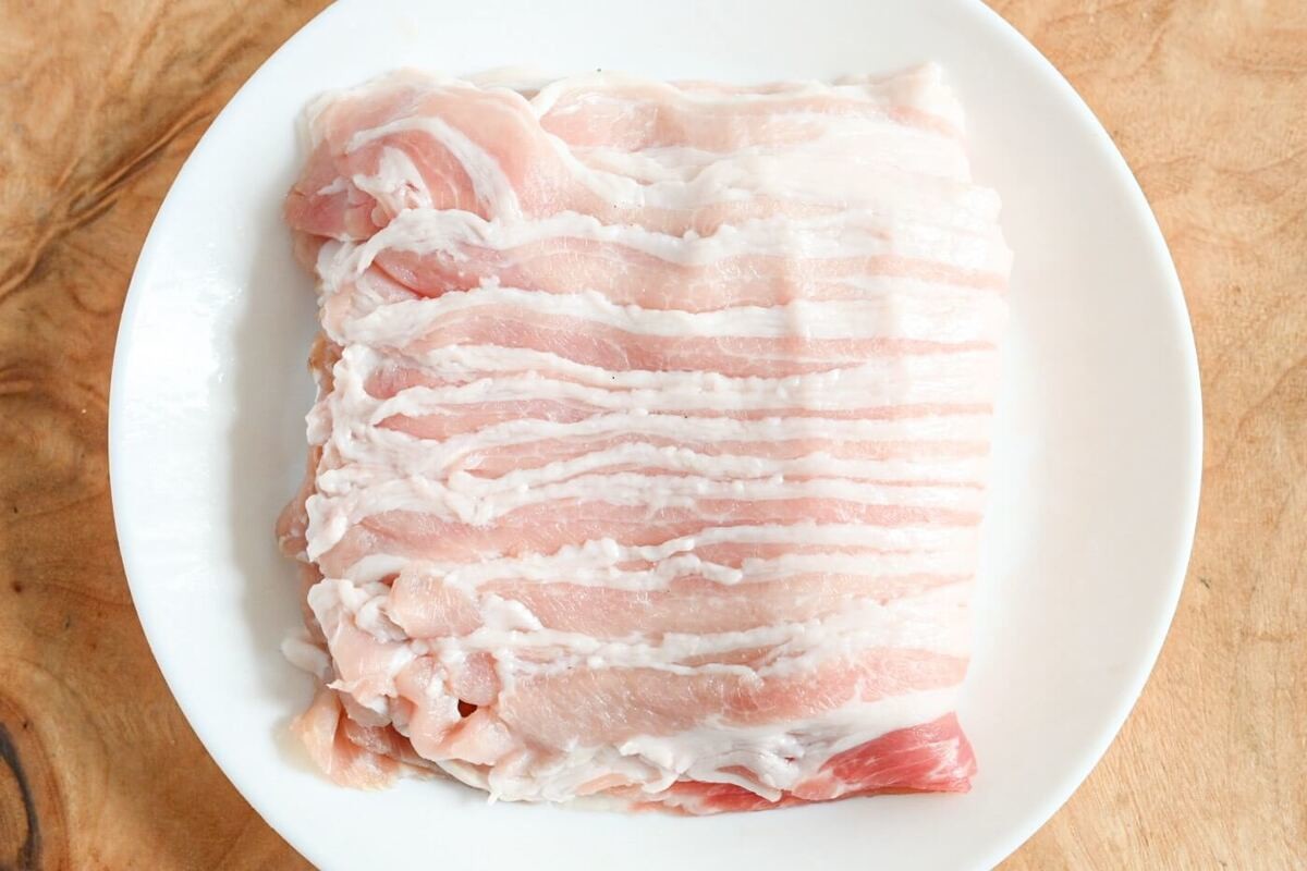 豚バラ肉の大葉チーズ