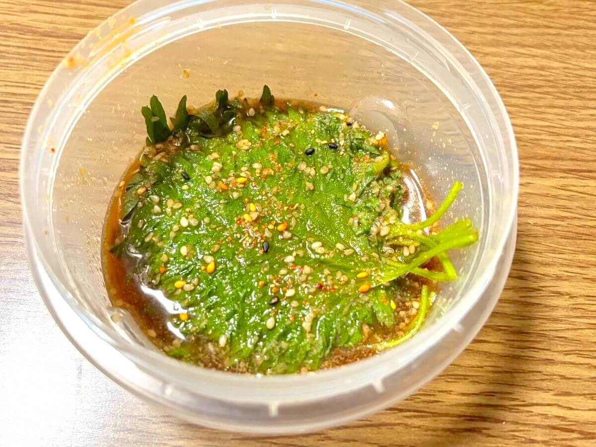青じそのしょうゆ漬け