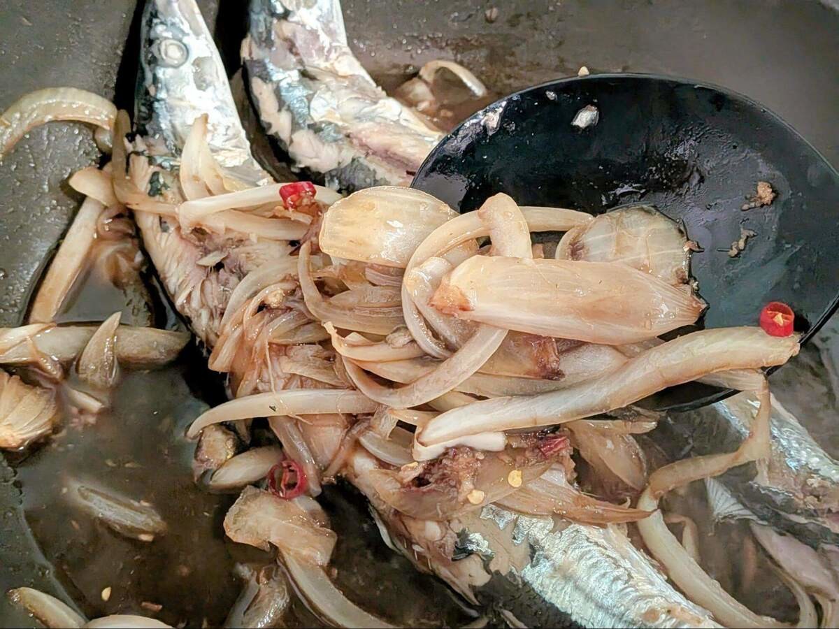 秋刀魚の中華風ソース