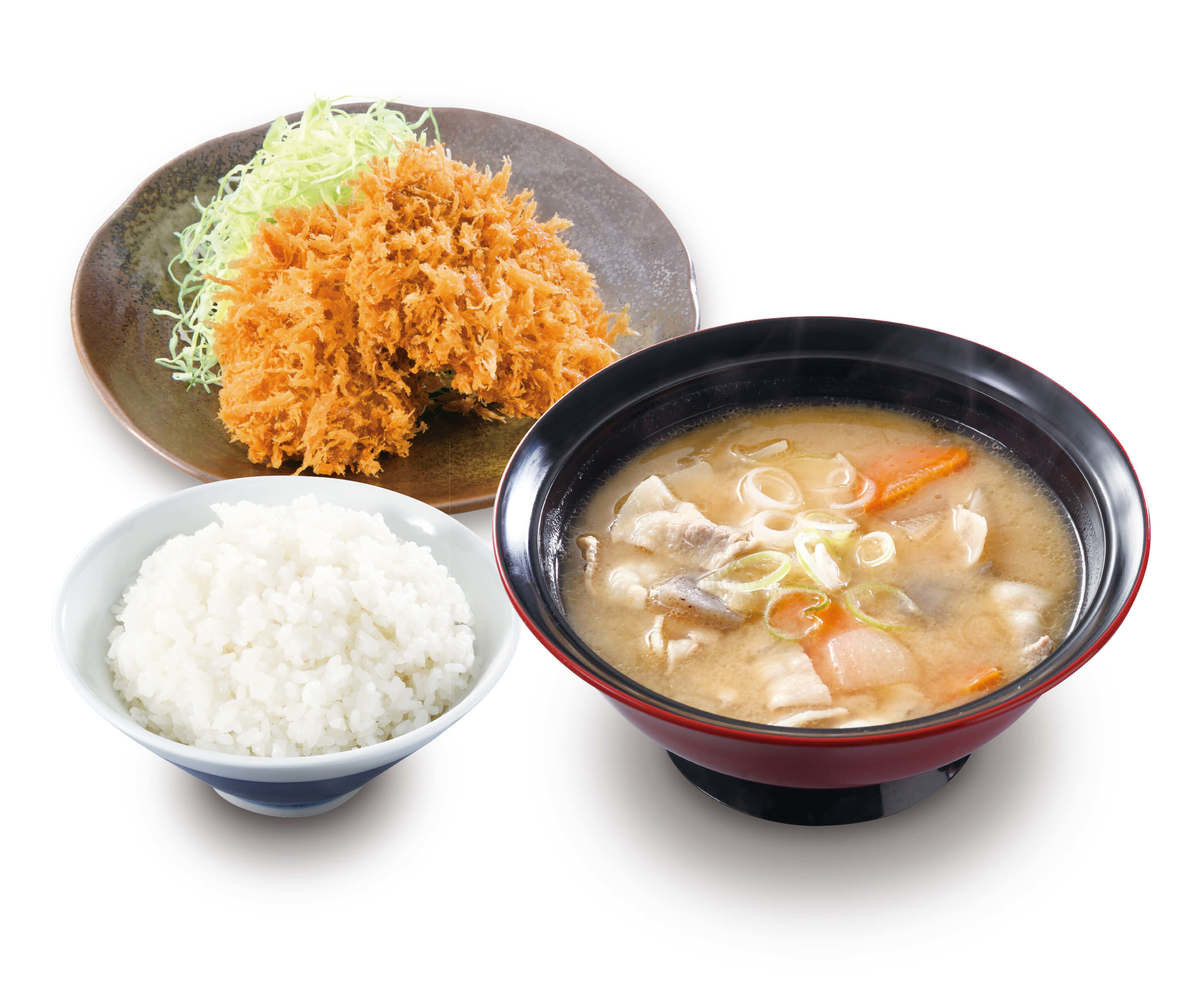 かつやメニューとん汁定食