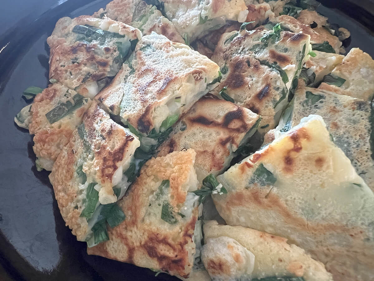 にらチヂミチーズもち明太入り