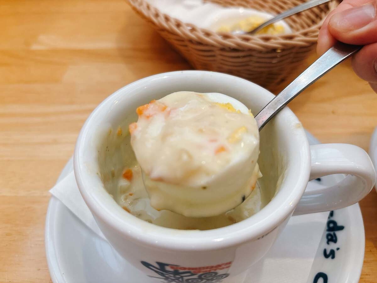 コメダ珈琲の新メニュー「クラムチャウダー&ミネストローネ」