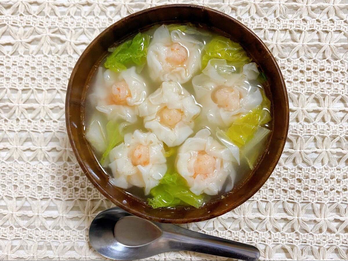 味の素冷凍食品公式「海老焼売と白菜のぽかぽか生姜スープ」