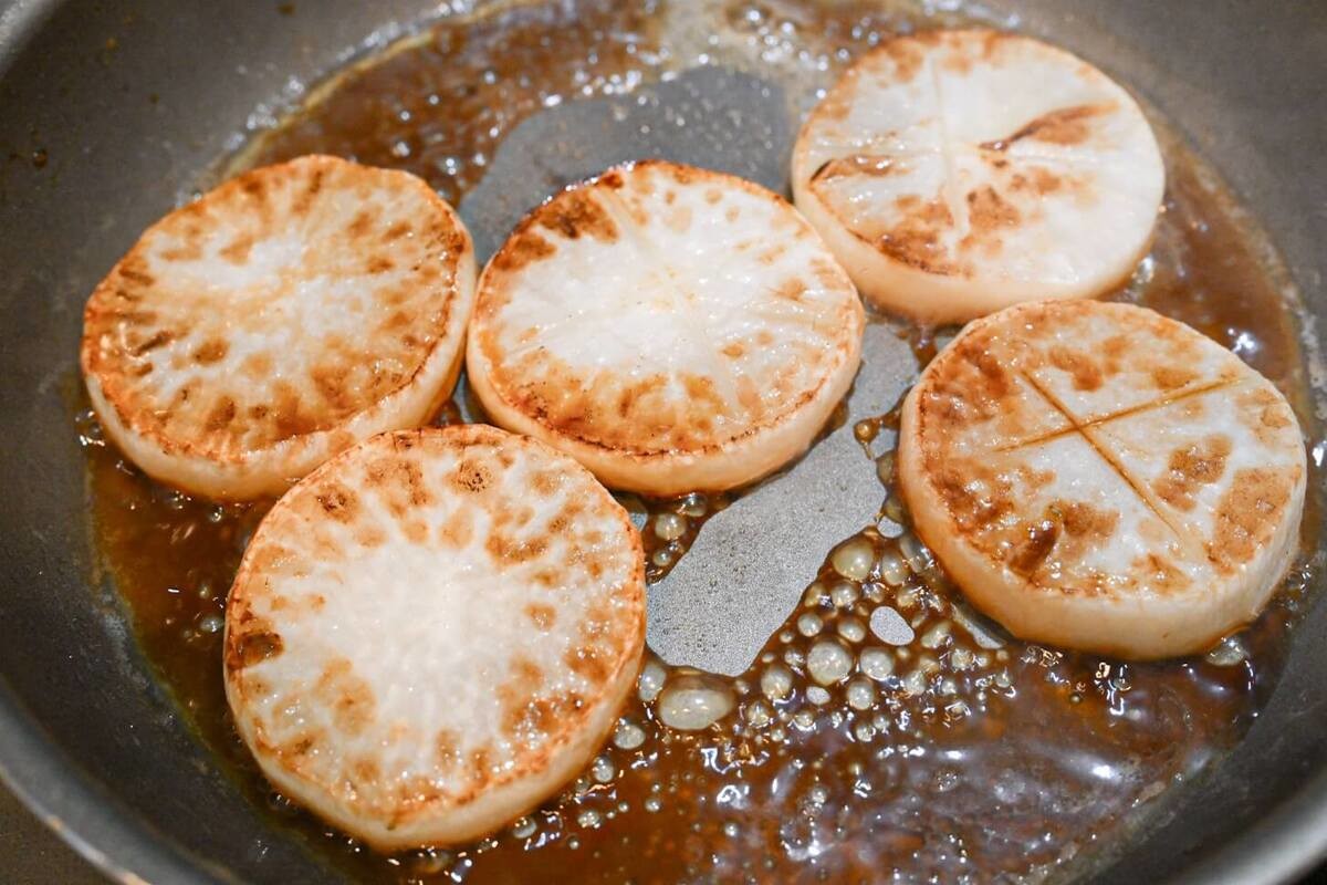 ミツカン公式「バタぽんで楽しむ！大根ステーキ」